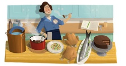 Julia Child Google Doodle IDBOOX