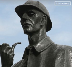 Sherlock Holmes talking Statues