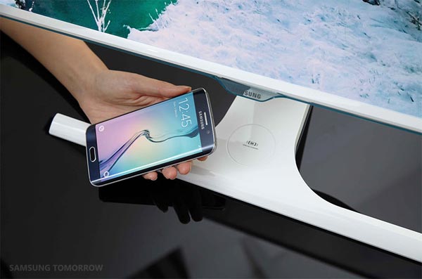 Samsung écran recharge sans fil smartphone