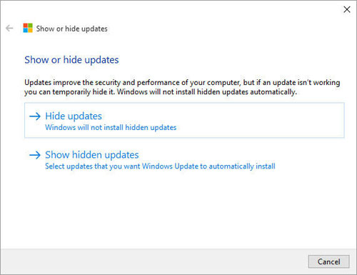 Windows 10 outil pour gérer mises à jour