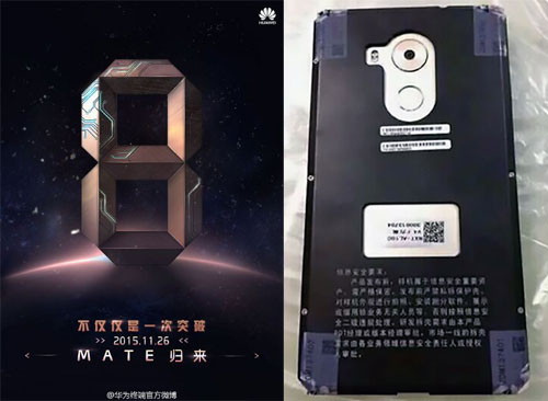Huawei Mate 8 pour le 26 novembre