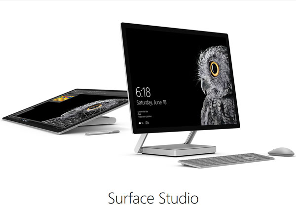 Microsoft Surface Studio et Surface Dial