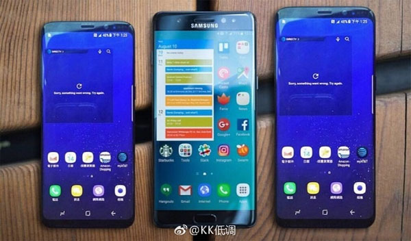 Galaxy S8 comparé au Note 7