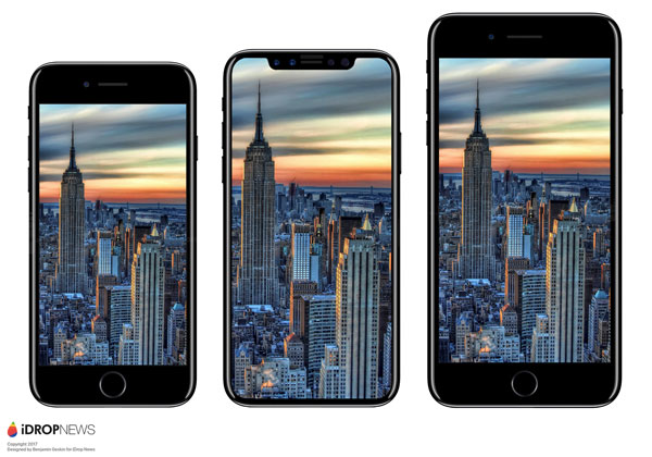 iPhone 8 nouveaux rendus 3D