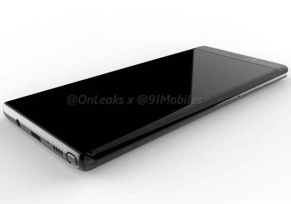 Galaxy Note 8 de nouveaux rendus 3D