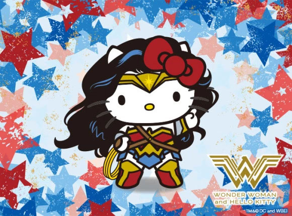 Wonder Woman et Hello Kitty