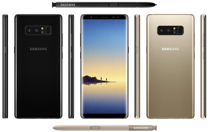 Galaxy Note 8 visuels officiels