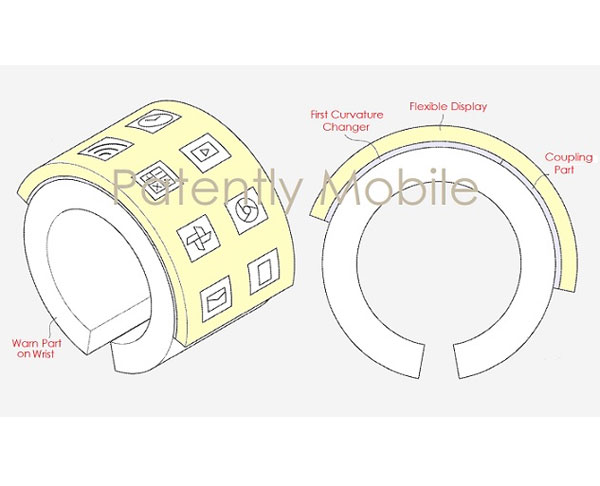 Samsung un bracelet avec un écran pliable