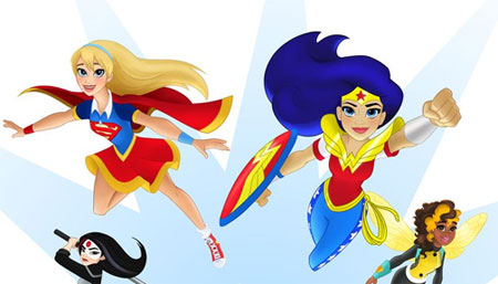DC Comics adaptes super héroïnes pour filles