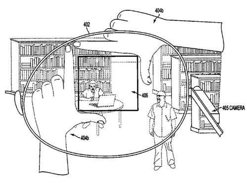 Google Glass un brevet pour cadrer photos avec doigts