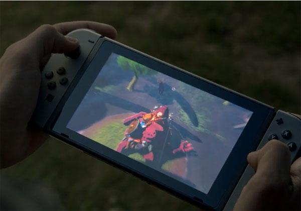 Nintendo Switch avec un écran tactile