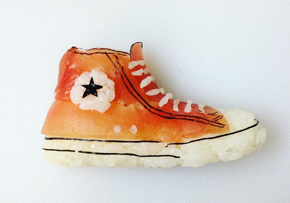 Des sushis en forme de sneakers