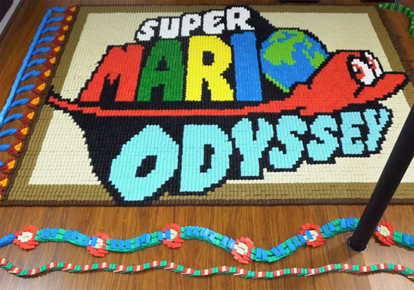 Super Mario Odyssey dominos