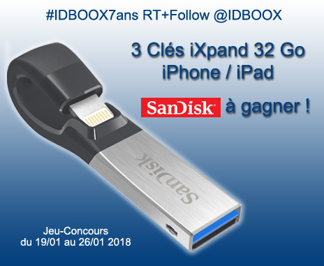 Jeu Concours SanDisk Clés iXpand