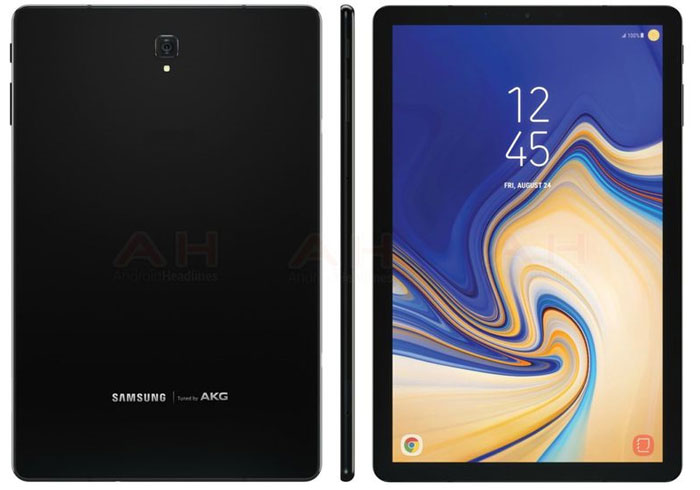 Samsung Galaxy Tab S4 rendu presse