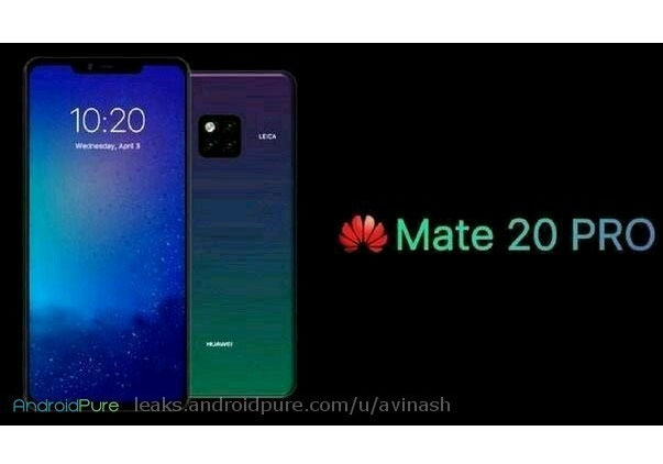 Huawei Mate 20 Pro rendu presse