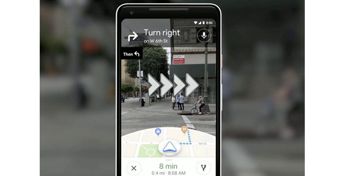 Google Mpas la réalité augmentée pour vous guider
