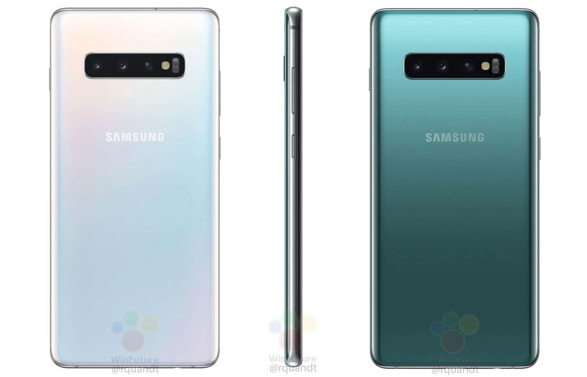 Galaxy S10 visuels des 3 couleurs