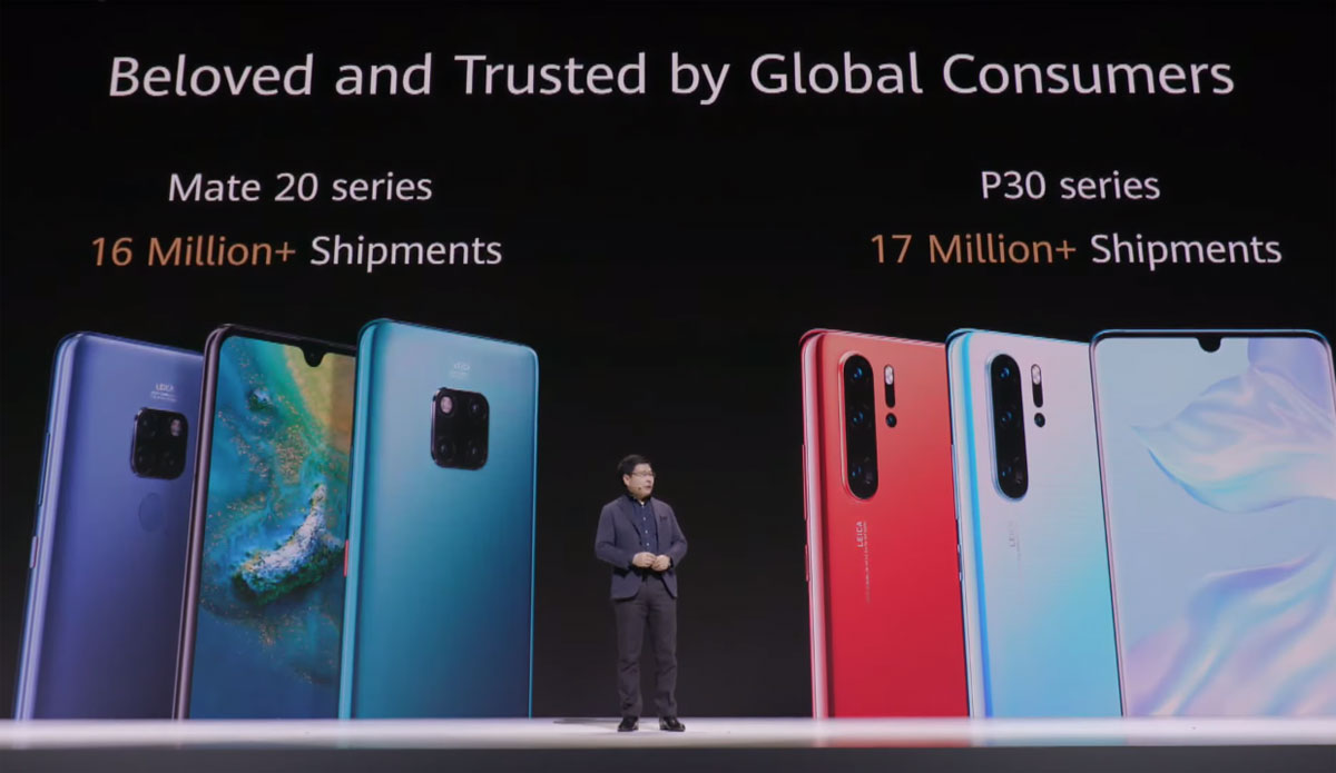 Huawei chiffres ventes des P30 et Mate 20
