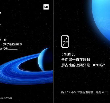 Xiaomi Mi Mix Alpha aperçu de son écran cascade