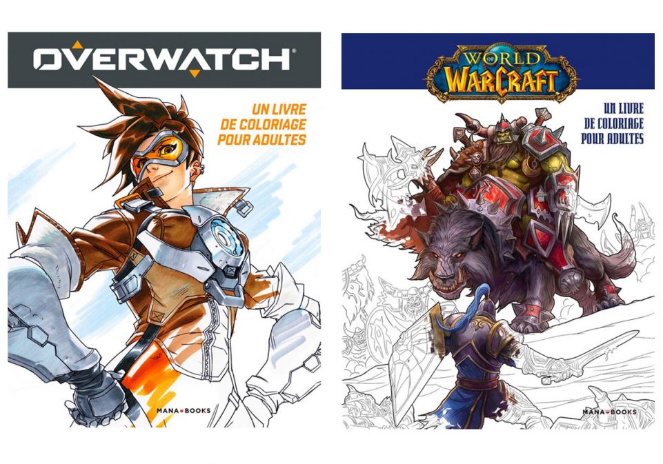Livres de coloriages Overwatch et World of Warcraft