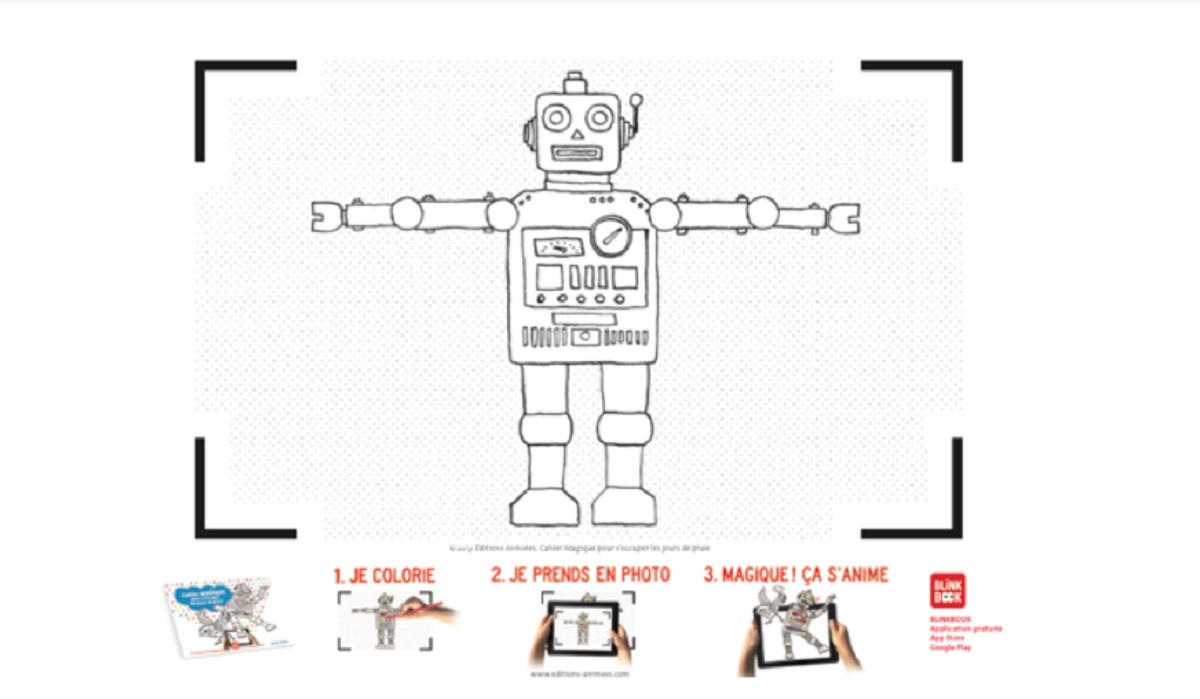 coloriage realité augmentée confinement enfants