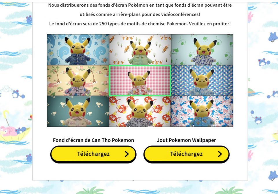 250 fonds d'écran Pokémon pour les visio conférences