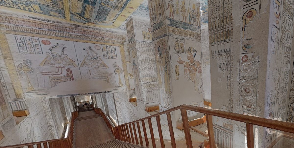 visite virtuelle pharaons egypte tombeau confinement