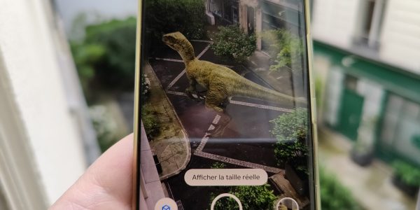 Google Search des dinosaures en réalité augmentée
