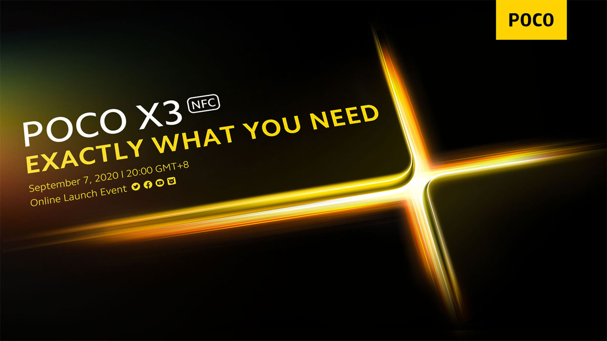 Xiaomi Poco X3 - Conférence prévu 7 septembre
