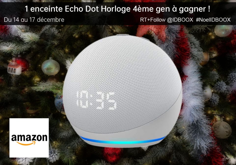 Jeu Amazon une enceinte Echo Dot horloge 4eme génération à gagner