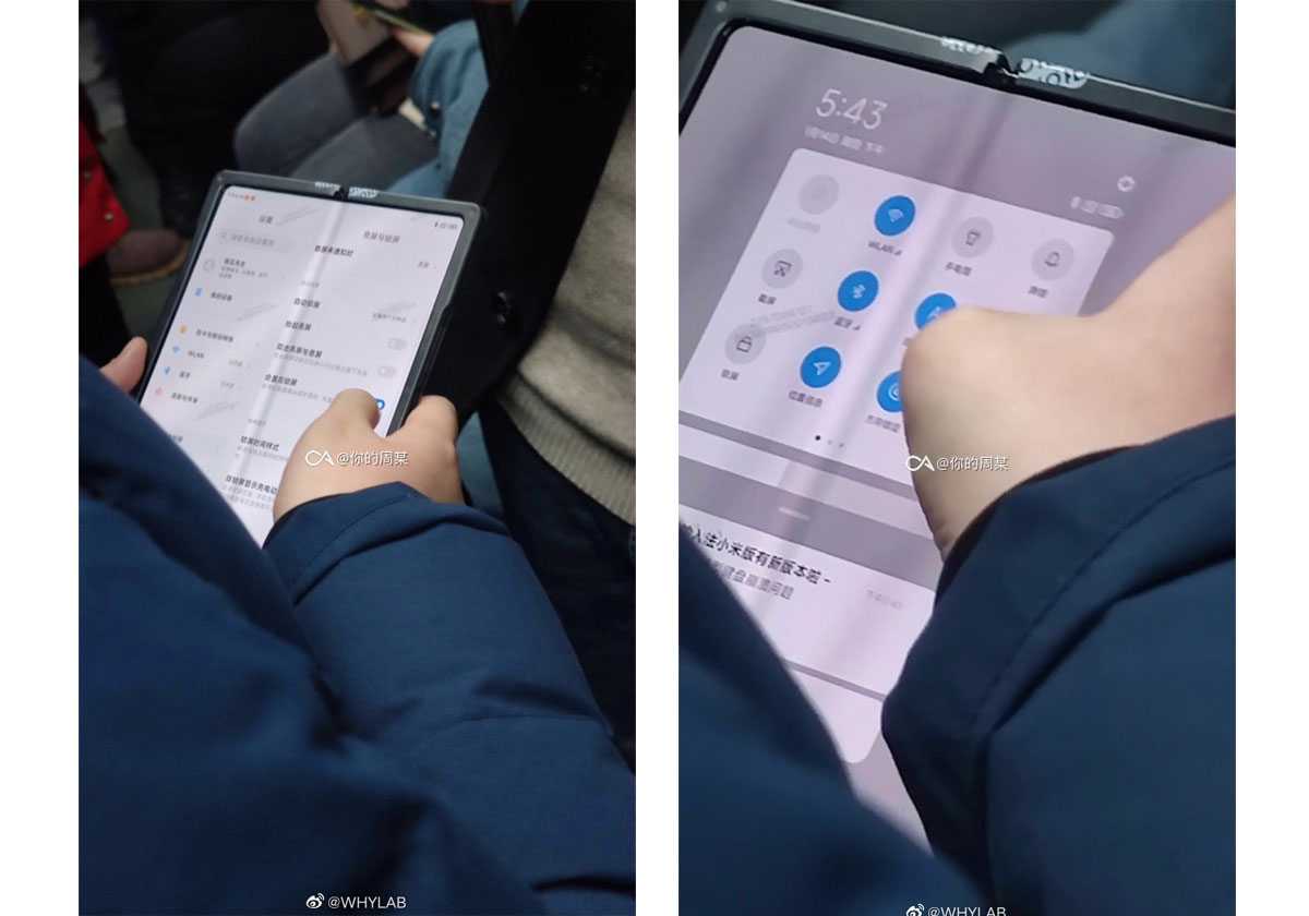 Xiaomi - Son smartphone pliable repéré dans le métro