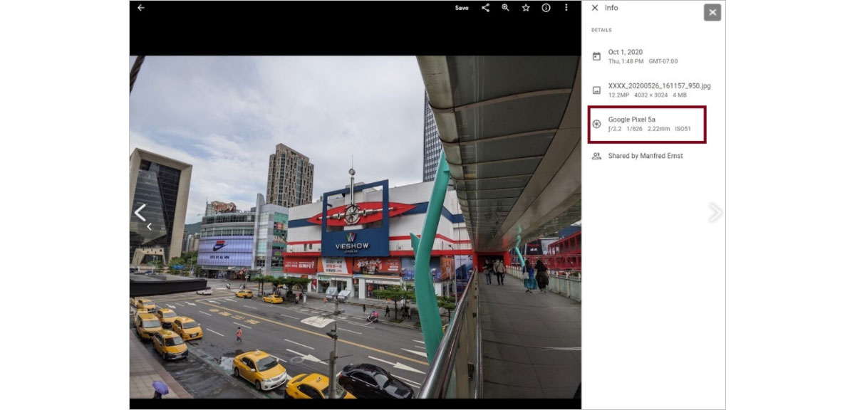 Google Pixel 5a 5G - Google met en ligne des photos prises avec le smartphone