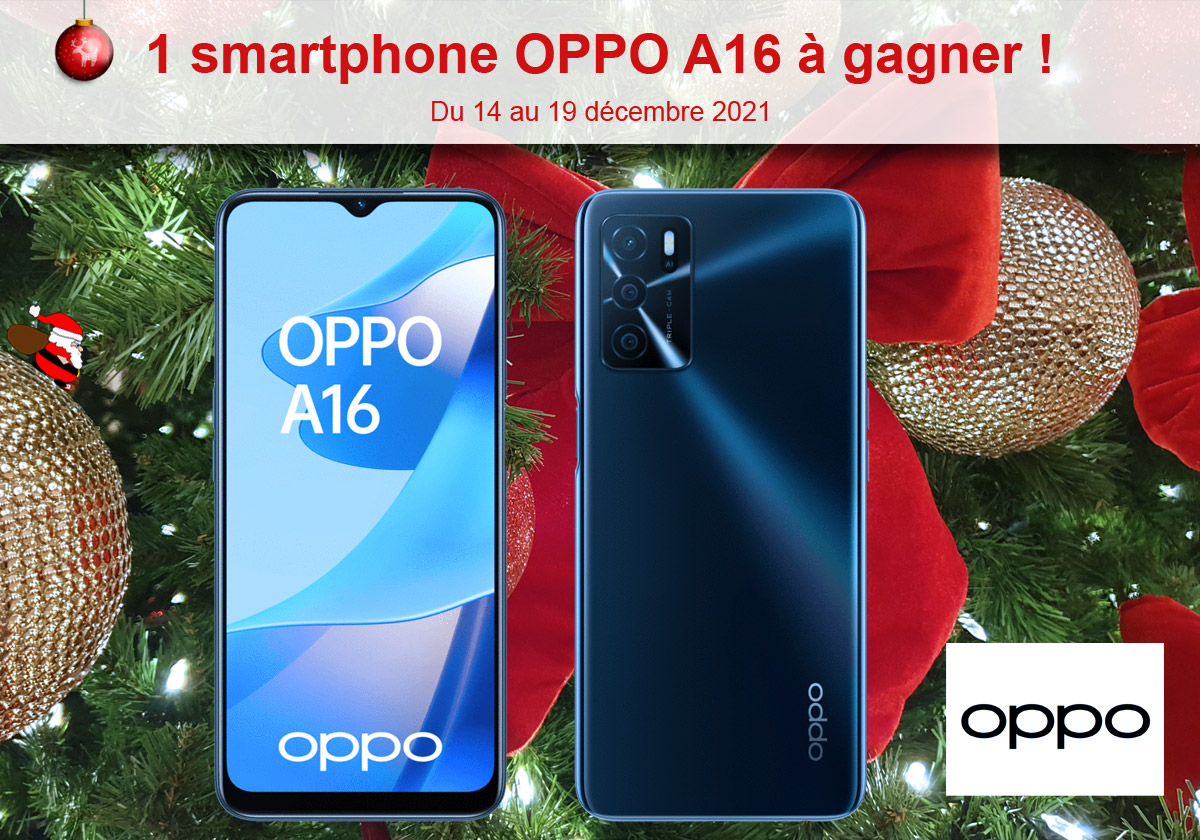 jeu concours oppo A16 à gagner