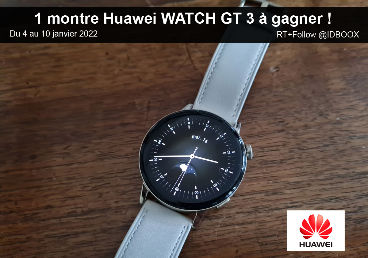 1 montre connectée Huawei Watch GT3 à gagner