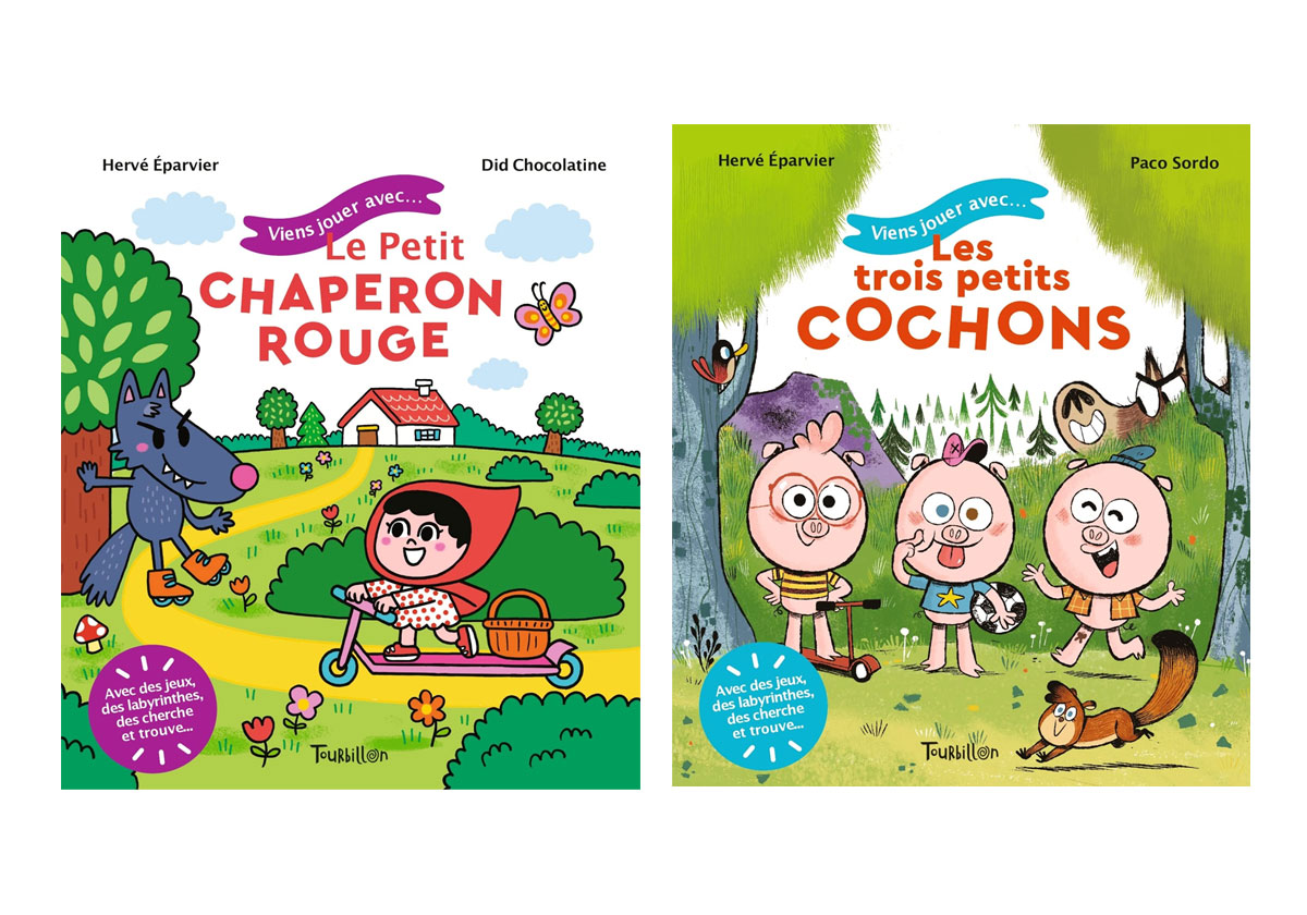 2 Livres pour les enfants Viens jouer avec Le Petit Chaperon Rouge 