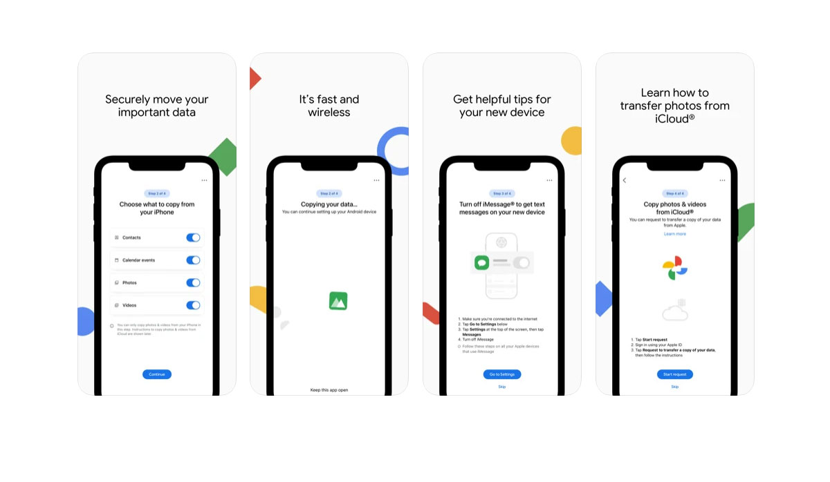 Google Switch to Android - Une appli pour transférer les données de son iPhone vers un smartphone Android
