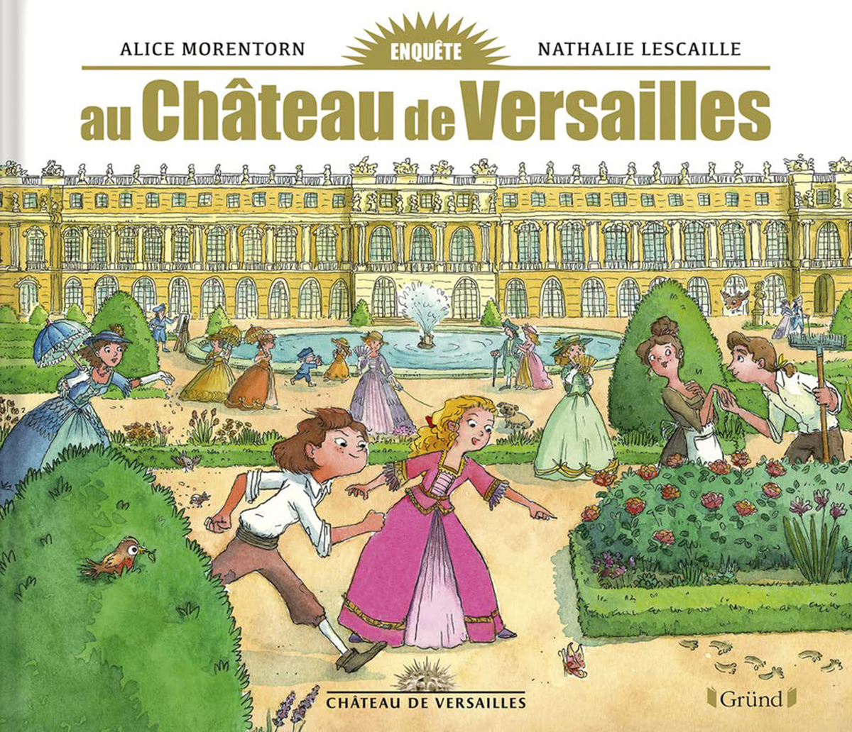 livre enfant enquete au chateau de versailles