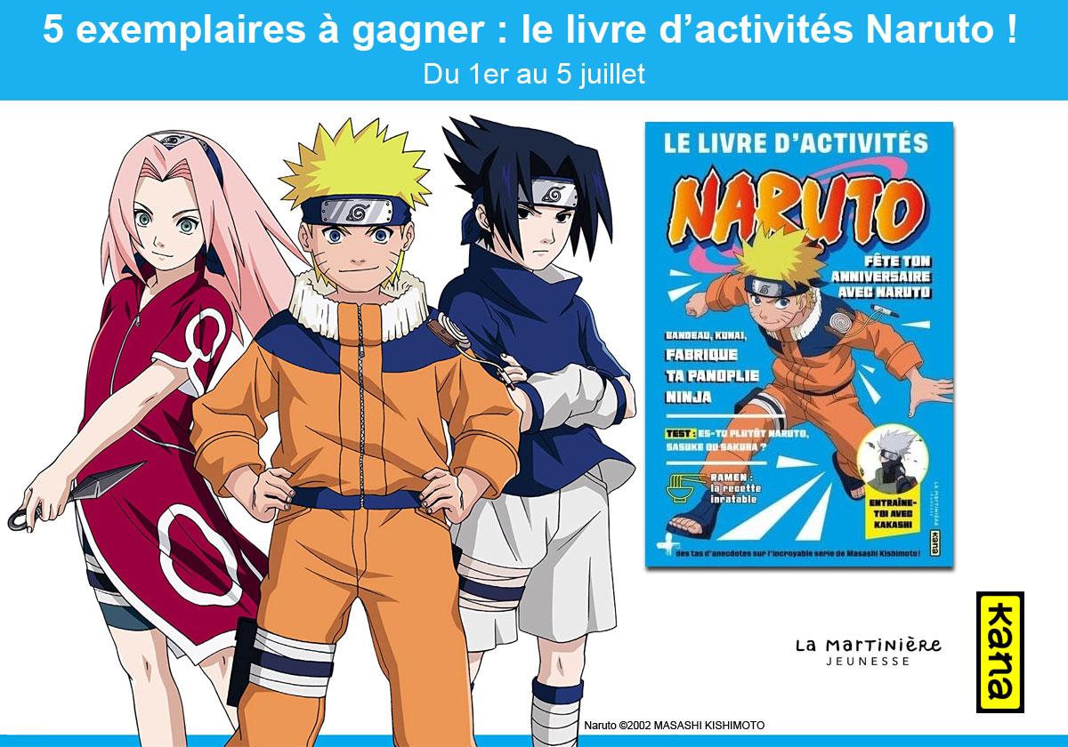 jeu concours livres activités Naruto