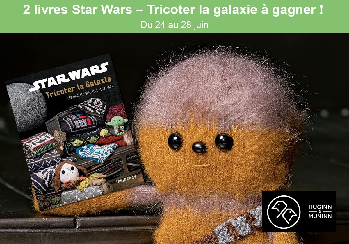 Deux livres Star Wars à gagner pour apprendre à tricoter Yoda