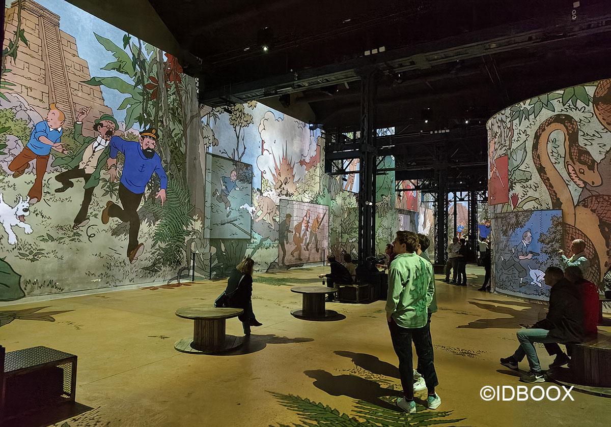 L'Expo Tintin l'aventure immersive à l'Atelier des lumières à découvrir en vidéo 