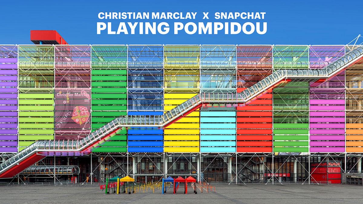 centre pompidou Christian Marclay snapchat 