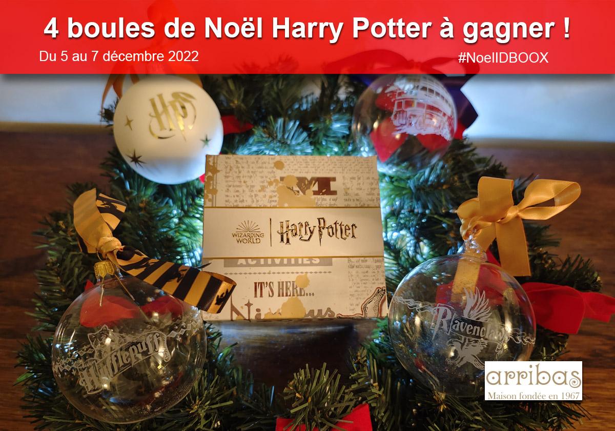 4 Boules de Noël Harry Potter à gagner pour décorer son sapin