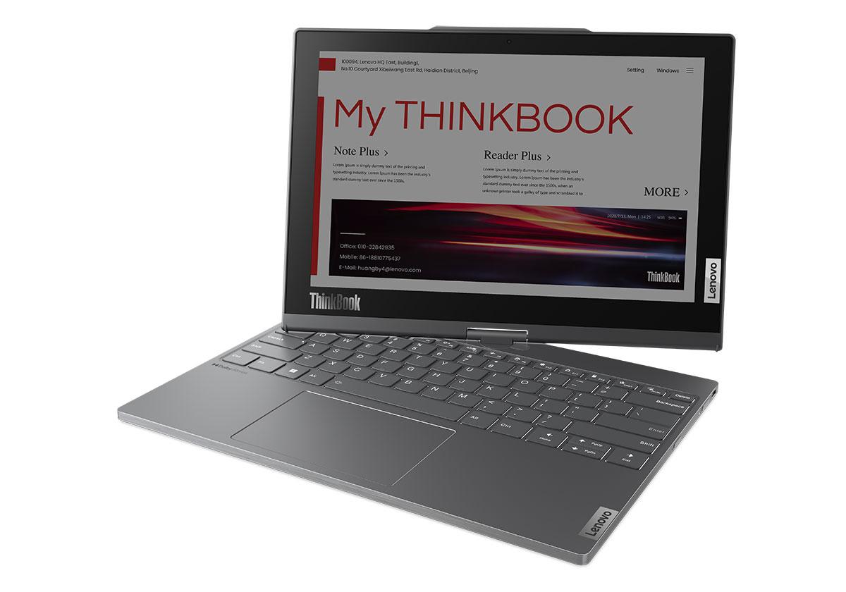 Lenovo ThinkBook Plus Twist - Un ordinateur avec un écran e-ink et une dalle OLED