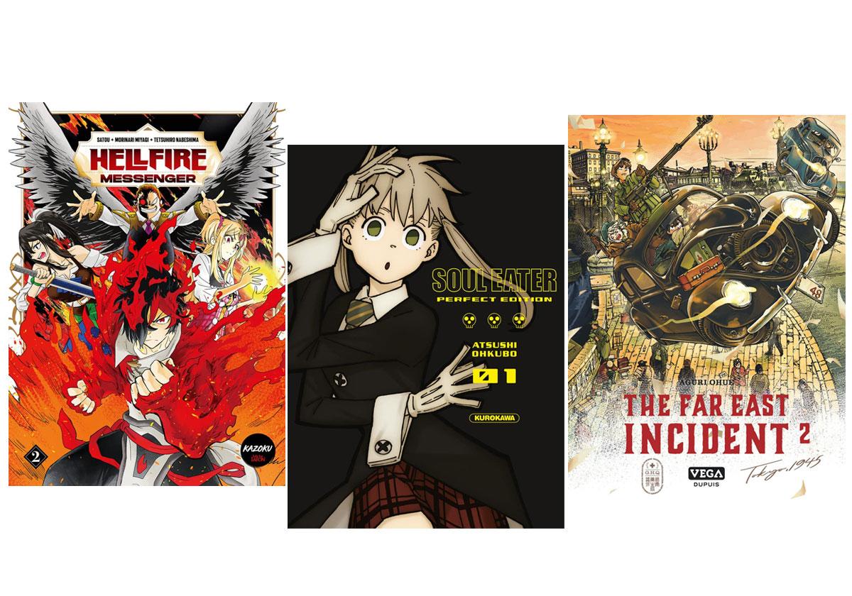 3 manga plein d'action et palpitants à lire ce week-end