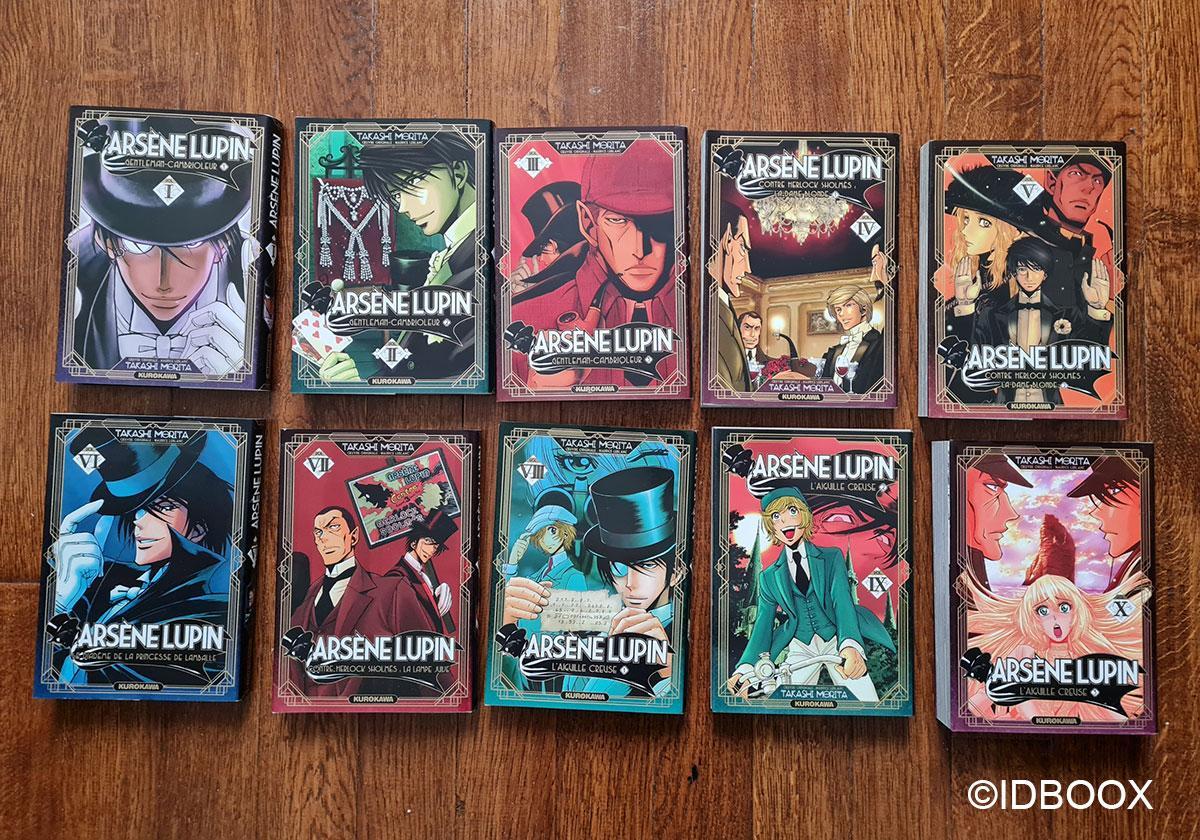 Arsène Lupin est disponible en Manga dans une série de 10 volumes