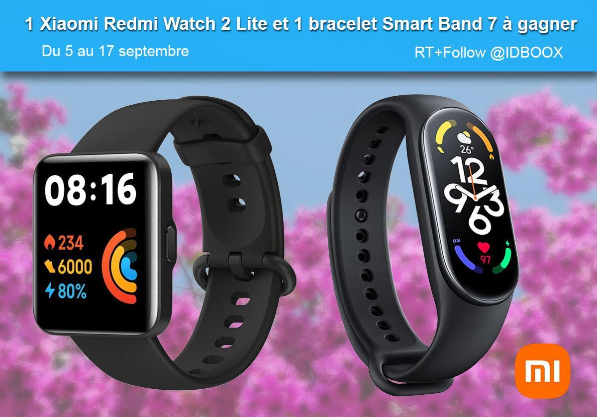 Une montre Xiaomi Redmi Watch 2 Lite et 1 bracelet Smart Band 7 à gagner