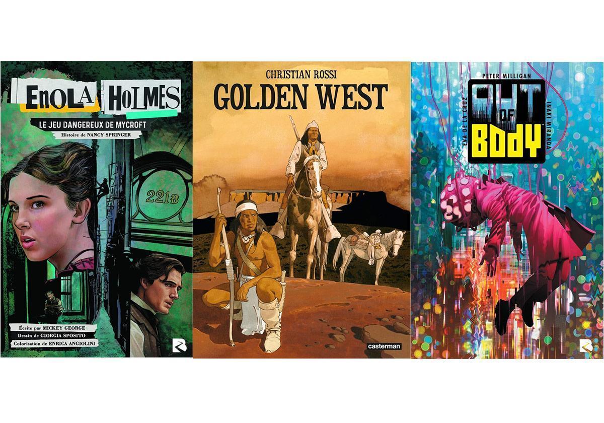 3 BD à lire dans trois styles différents western, horreur et une enquête inédite d'Enola Holmes