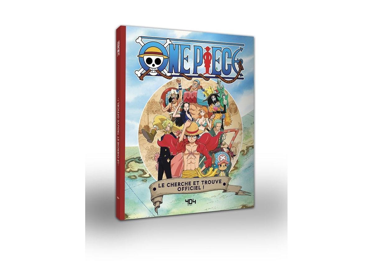 Un livre officiel avec des jeux Cherche et trouve dans l'univers de One Piece