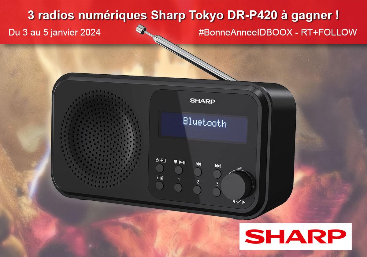 Participez à notre concours pour éventuellement gagner une des trois radios Sharp numériques Tokyo